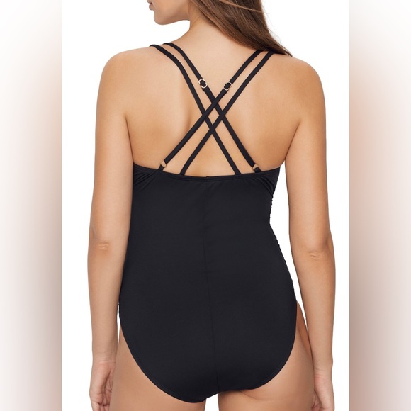 BRAND NEW WITH TAGS La Blanca Womens Island Goddess Underwire One-Piece in Blue - Picture 4 of 11